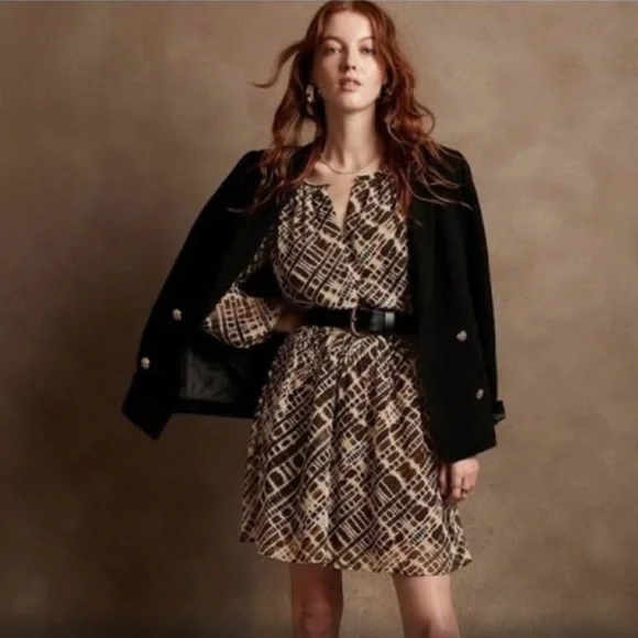 banana republic factory brown dress Linen Mini Dress: Fit Check with Chrissy Rutherford